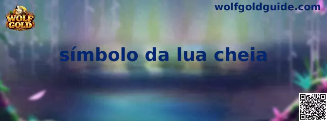 Representación del símbolo da lua cheia relacionado con Wolf Gold